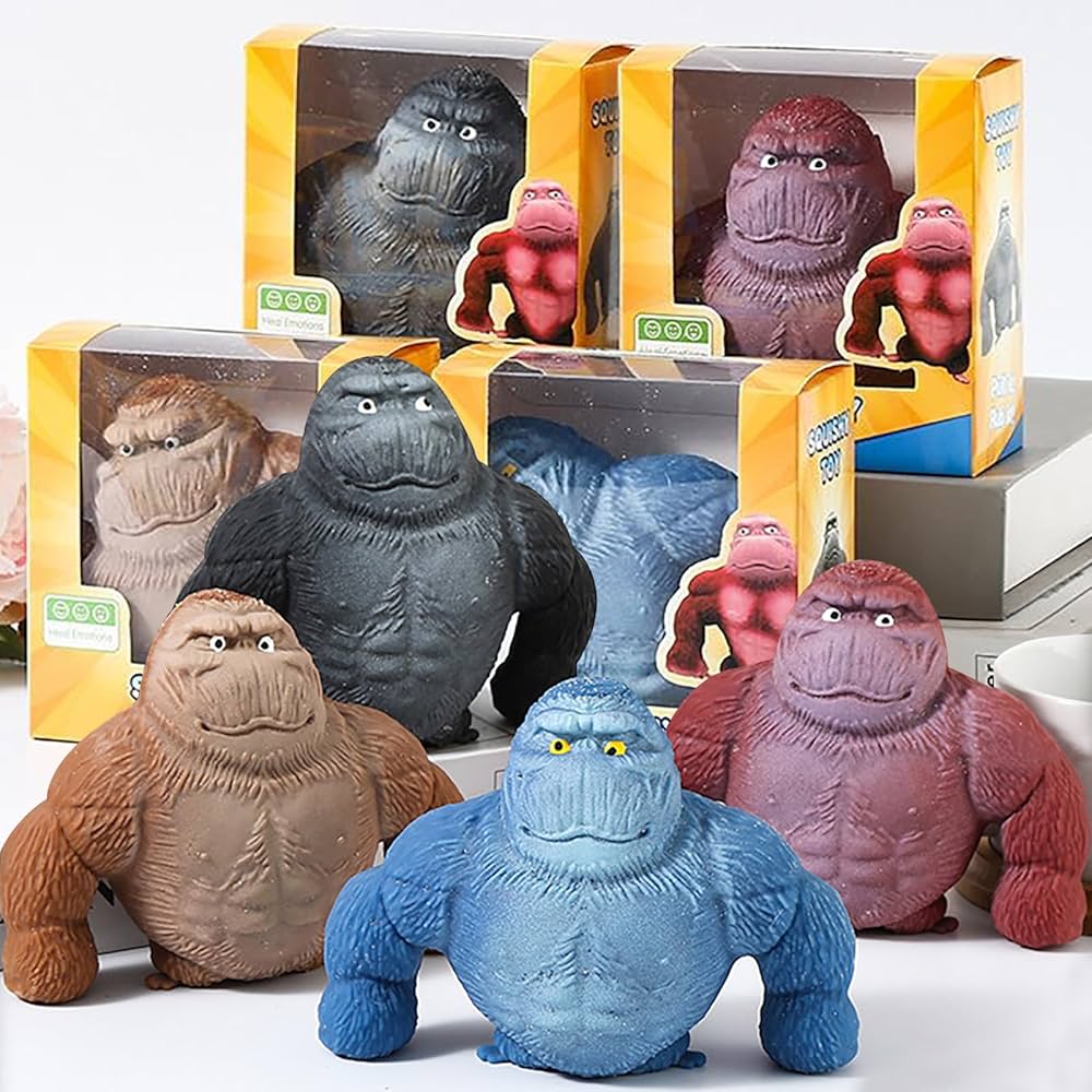 IJHYGD Gorilla Anti-Stress 4pcs Monkey Extendable Gorilla